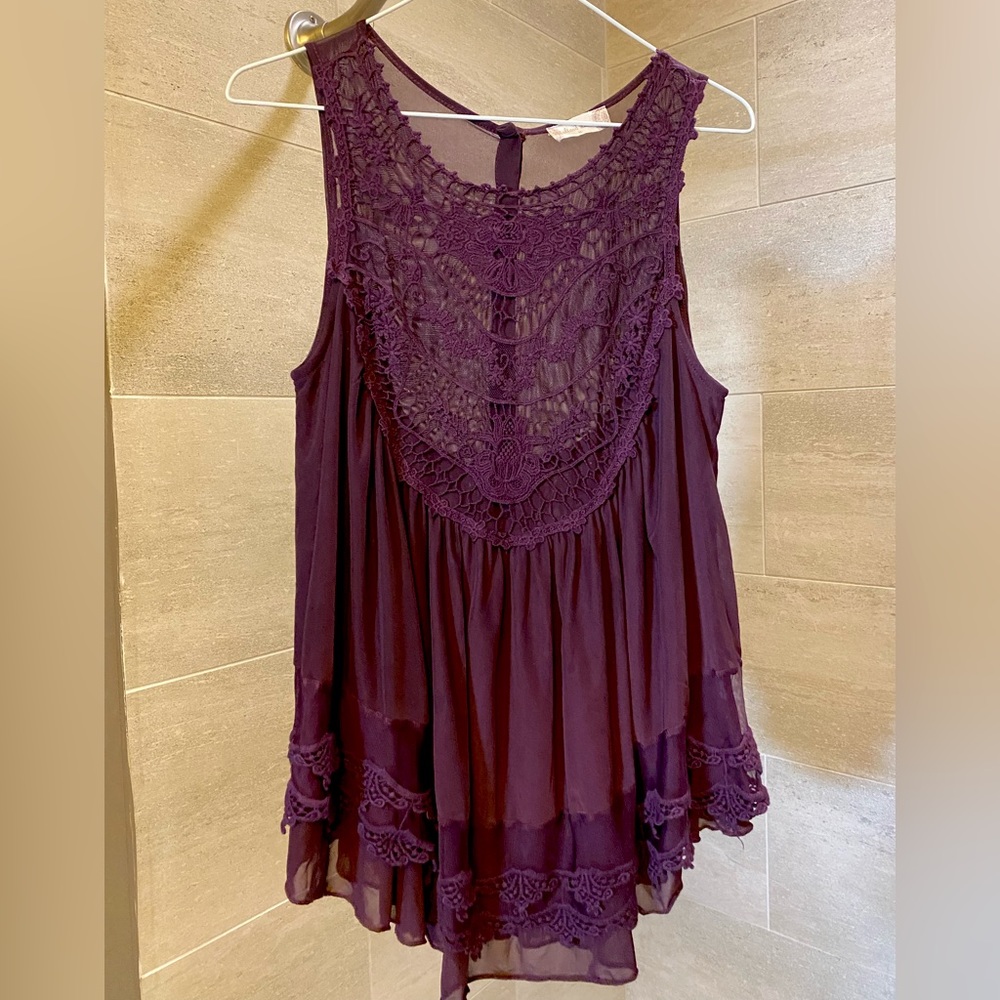 Purple Sheer Alter’d State Flowy top